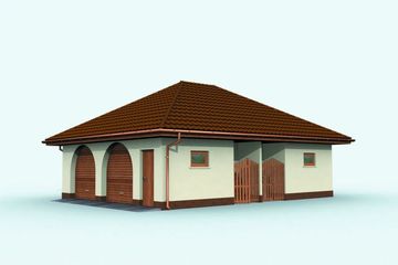  Projekt budynku gospodarczego G144 budynek gospodarczy (SLN1919) - projekt budynku parterowego - Zdjęcie 3