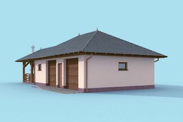  Projekt budynku gospodarczego G247 budynek gospodarczy (SLN2039) - projekt budynku parterowego - Zdjęcie 4