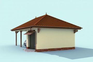  Projekt budynku gospodarczego G249 budynek gospodarczy (SLN2041) - projekt budynku parterowego - Zdjęcie 4