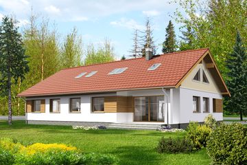  Projekt domu Aosta II DCB103a (WOB1627) - projekt domu parterowego - Zdjęcie 3