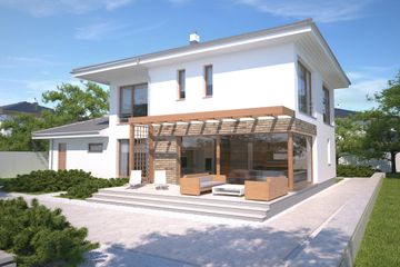  Projekt domu Belfast VII DCP268f (WOB1628) - projekt domu z pełnym piętrem - Zdjęcie 3