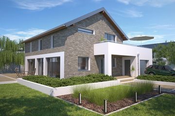 Projekt domu Bergamo III DCP343b - parterowy z poddaszem dom o powierzchni 161,75 m², dach dwuspadowy - ujęcie 2