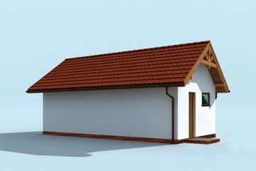  Projekt budynku gospodarczego BG8 Budynek gospodarczy (SLN2185) - projekt budynku parterowego - Zdjęcie 3