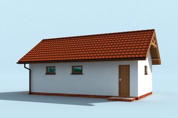  Projekt budynku gospodarczego BG8 Budynek gospodarczy (SLN2185) - projekt budynku parterowego - Zdjęcie 4