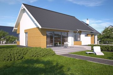  Projekt domu Royan III DCB89b (WOB1630) - projekt domu parterowego - Zdjęcie 4