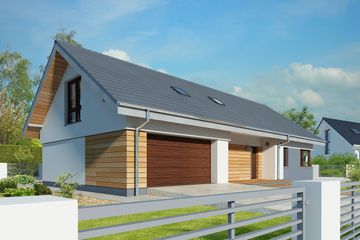  Projekt domu Nikozja DCP349 (WOB1631) - projekt domu parterowego z poddaszem - Zdjęcie 4