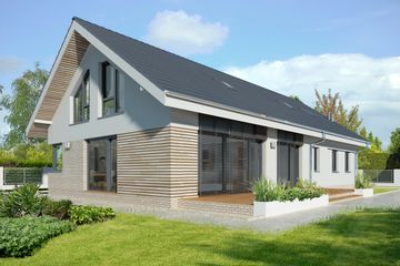  Projekt domu Nikozja DCP349 (WOB1631) - projekt domu parterowego z poddaszem - Zdjęcie 5