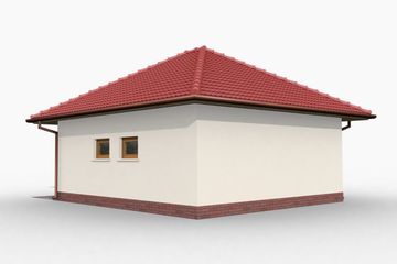  Projekt budynku gospodarczego G32 szkielet drewniany budynek gospodarczy (SLN2207) - projekt budynku parterowego - Zdjęcie 4