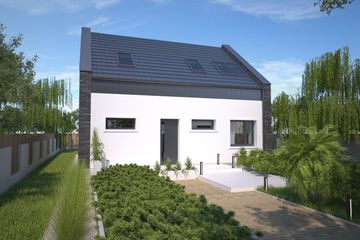  Projekt domu Moss DCP324 (WOB1633) - projekt domu parterowego z poddaszem - Zdjęcie 1