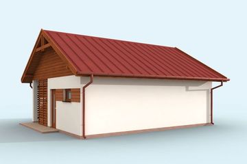  Projekt budynku gospodarczego G322 budynek gospodarczy (SLN2221) - projekt budynku parterowego - Zdjęcie 3