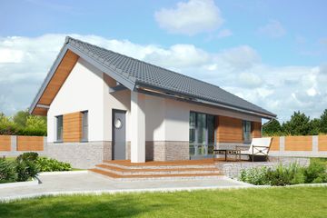  Projekt domu Lucca VII LMB71f (WRB1566) - projekt domu parterowego - Zdjęcie 1