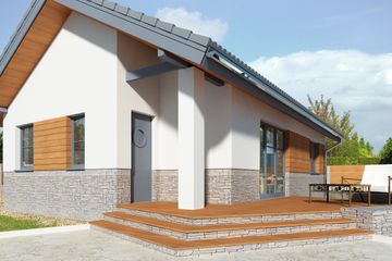  Projekt domu Lucca VII LMB71f (WRB1566) - projekt domu parterowego - Zdjęcie 4