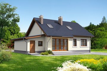  Projekt domu Tuluza VI LMB31e (WRB1567) - projekt domu parterowego - Zdjęcie 3