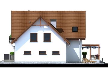  Projekt domu Halifax (SLN2242) - projekt domu parterowego z poddaszem - Zdjęcie 3