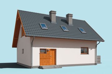  Projekt domu Katania 2 (SLN2243) - projekt domu parterowego z poddaszem - Zdjęcie 4