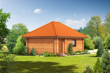  Projekt garażu gd 2 (01) (KRP1523) - projekt garażu parterowego - Zdjęcie 2