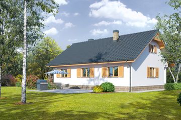  Projekt domu Bolesławice 3m (KRP1448) - projekt domu parterowego - Zdjęcie 2