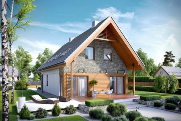  Projekt domu Elias G1 energo (WRC2617) - projekt domu parterowego z poddaszem - Zdjęcie 3