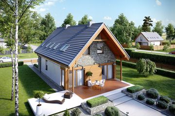  Projekt domu Elias G1 energo (WRC2617) - projekt domu parterowego z poddaszem - Zdjęcie 4