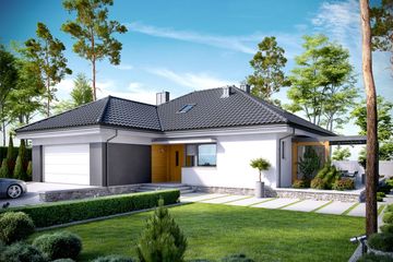  Projekt domu Astrid G2 (mała) energo (WRC2620) - projekt domu parterowego z poddaszem - Zdjęcie 2