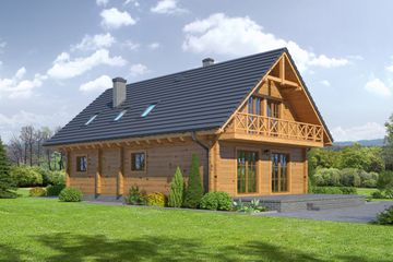  Projekt domu Oleśnica 13 dw (KRP1889) - projekt domu parterowego z poddaszem - Zdjęcie 2