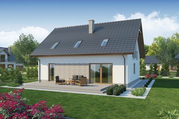  Projekt domu Gerard (WRW1258) - projekt domu parterowego z poddaszem - Zdjęcie 4