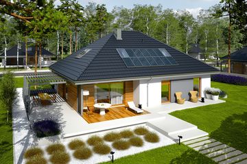  Projekt domu Astrid II G2 energo (WRC2621) - projekt domu parterowego z poddaszem - Zdjęcie 3