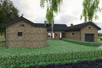  Projekt domu Kamp (WAF1001) - projekt domu parterowego - Zdjęcie 3