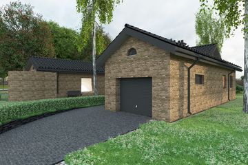  Projekt domu Kamp (WAF1001) - projekt domu parterowego - Zdjęcie 7