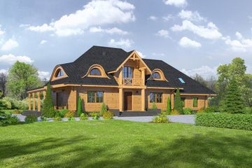  Projekt domu Chmielniki dw 55 (KRP1893) - projekt domu parterowego z poddaszem - Zdjęcie 1