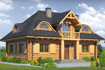  Projekt domu Chmielniki małe dw 19 (KRP1894) - projekt domu parterowego z poddaszem - Zdjęcie 1