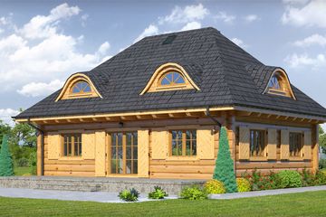  Projekt domu Chmielniki małe dw 19 (KRP1894) - projekt domu parterowego z poddaszem - Zdjęcie 2