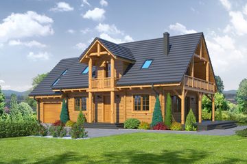  Projekt domu Milicz 31dw (KRP1895) - projekt domu parterowego z poddaszem - Zdjęcie 1