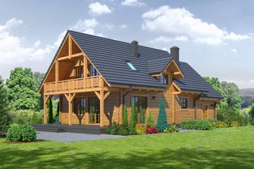  Projekt domu Milicz 31dw (KRP1895) - projekt domu parterowego z poddaszem - Zdjęcie 2