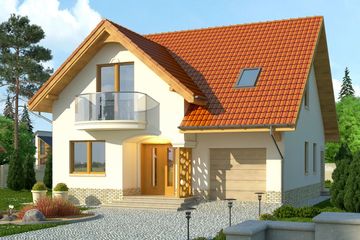  Projekt domu Bella 4 (WRN1304) - projekt domu parterowego z poddaszem - Zdjęcie 1