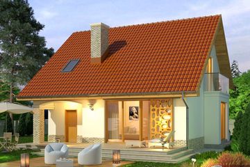  Projekt domu Bella 4 (WRN1304) - projekt domu parterowego z poddaszem - Zdjęcie 3