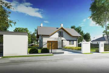 Projekt domu Wiliam IV - parterowy z poddaszem dom o powierzchni 142,60 m², dach dwuspadowy - ujęcie 2
