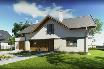  Projekt domu Wiliam VI (BBG1027) - projekt domu parterowego z poddaszem - Zdjęcie 2