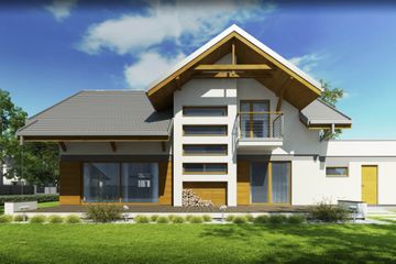  Projekt domu Wiliam VI (BBG1027) - projekt domu parterowego z poddaszem - Zdjęcie 5