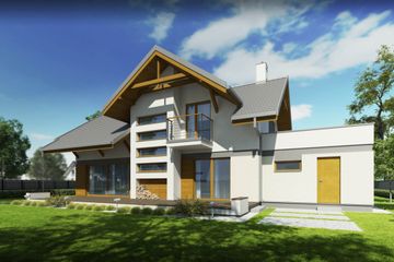  Projekt domu Wiliam VI (BBG1027) - projekt domu parterowego z poddaszem - Zdjęcie 6