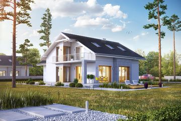  Projekt domu Montreal (BBE1039) - projekt domu parterowego z poddaszem - Zdjęcie 2