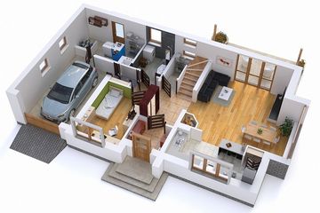  Projekt domu BW-03 wariant (JGC1013) - projekt domu parterowego z poddaszem - Zdjęcie 4