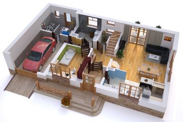  Projekt domu BW-09wariant (JGC1023) - projekt domu parterowego z poddaszem - Zdjęcie 3