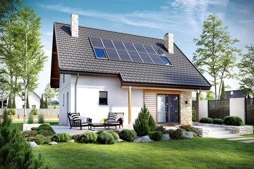  Projekt domu Oli II (WRC2625) - projekt domu parterowego z poddaszem - Zdjęcie 1