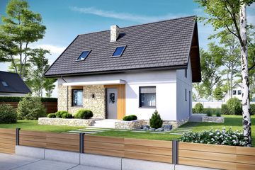  Projekt domu Oli II (WRC2625) - projekt domu parterowego z poddaszem - Zdjęcie 3