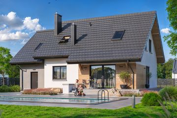  Projekt domu Ajaks Bis (WOE1088) - projekt domu parterowego z poddaszem - Zdjęcie 2