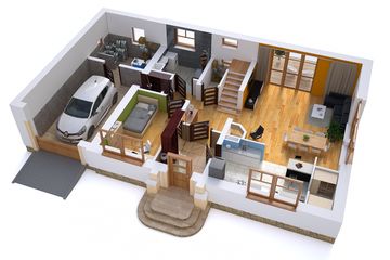  Projekt domu BW-17 wariant (JGC1036) - projekt domu parterowego z poddaszem - Zdjęcie 3