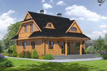  Projekt domu Brzeg 22 dw (KRP1898) - projekt domu parterowego z poddaszem - Zdjęcie 2