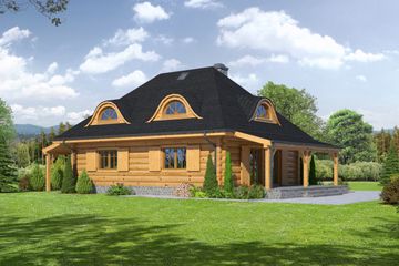  Projekt domu Chmielniki małe dw 37 (KRP1900) - projekt domu parterowego z poddaszem - Zdjęcie 2