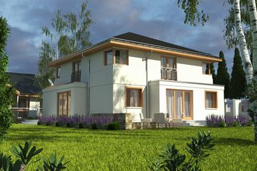  Projekt domu Kastor II z garażem 2-st. [A1] (WRF1635) - projekt domu z pełnym piętrem - Zdjęcie 2